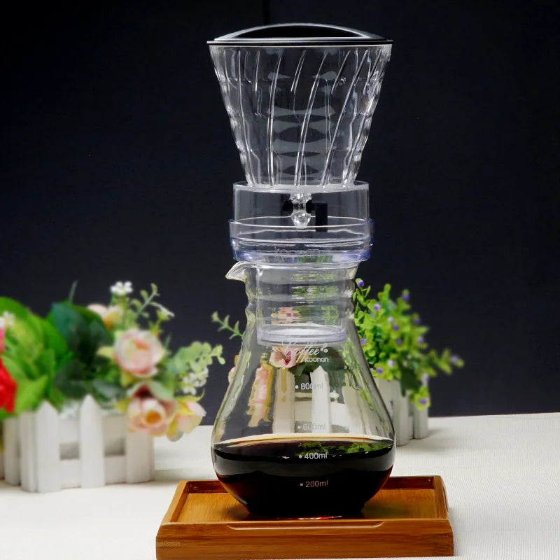 Glass Cold Brew Dripper – Reusable Filter for Crisp Iced Coffee - POCILLO
