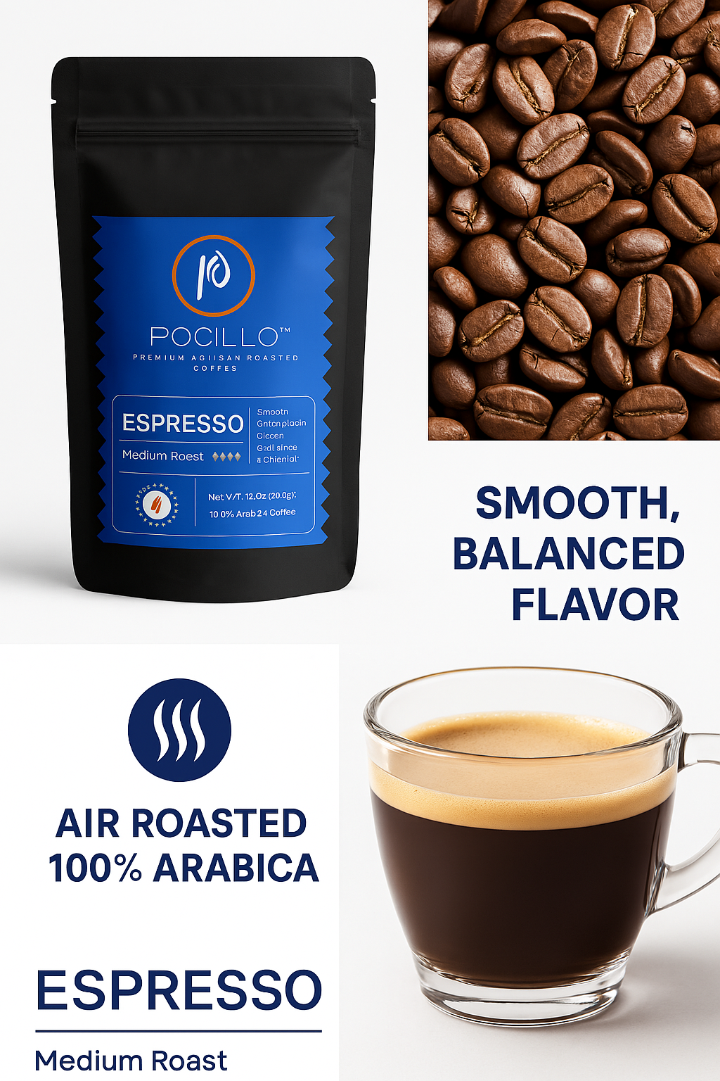 POCILLO Espresso Premium Artisan Roasted Coffee