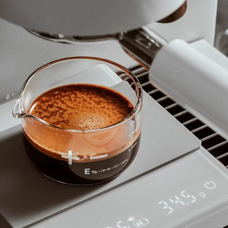 Espresso Shot Glass with Measuring Scale - Barista and Home Brewers