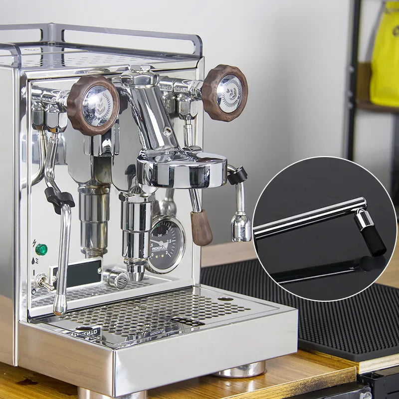 Cleaning brush Coffee Machine Steam Cleaning Brush Nylon Anti-Scald Wood Handle Cleaning Brush Coffee Machine Cleaning Tool - POCILLO