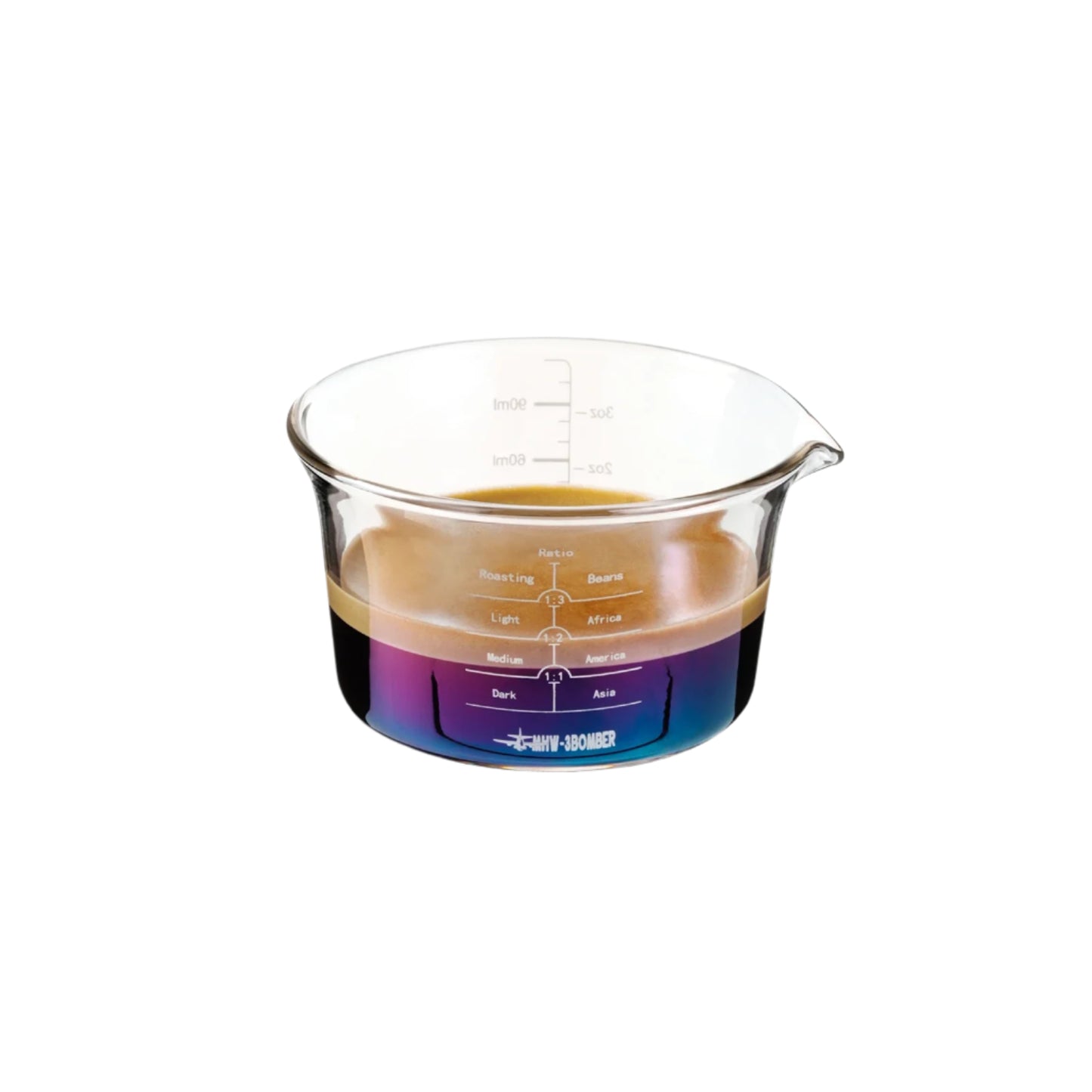 MHW-3BOMBER 120ml Glass Espresso Measuring Cup - POCILLO