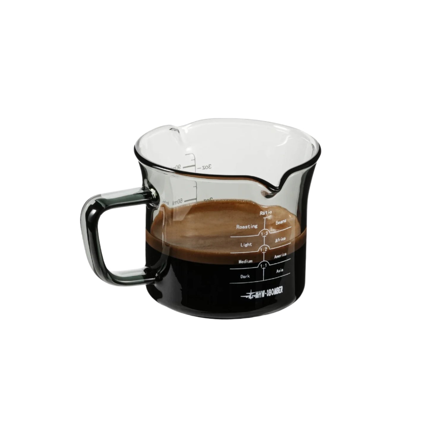 MHW-3BOMBER 120ml Glass Espresso Measuring Cup - POCILLO