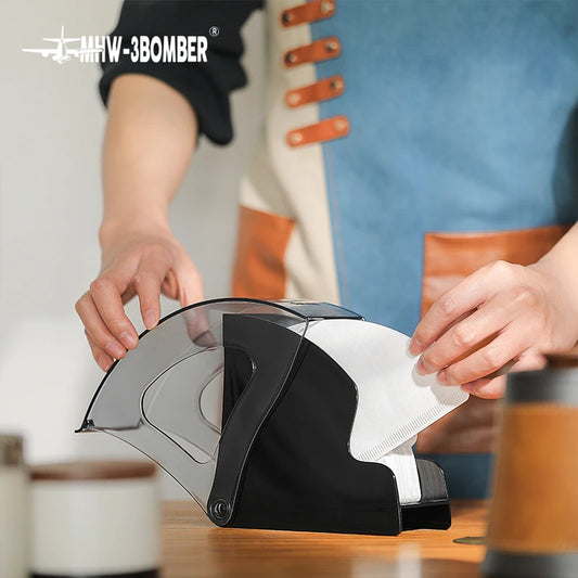 MHW-3BOMBER Coffee Filter Paper Box with Dustproof Cover - POCILLO