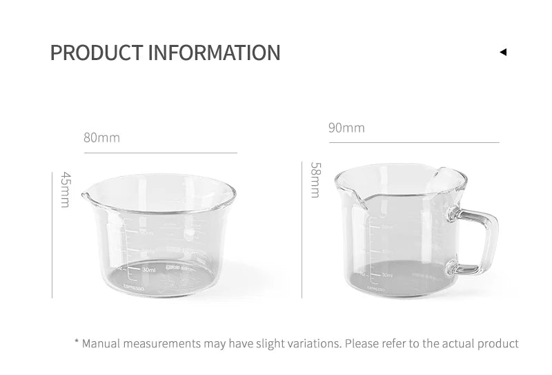 MHW-3BOMBER 120ml Glass Espresso Measuring Cup - POCILLO