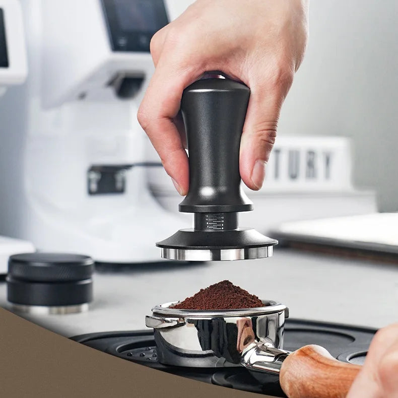 Spring-Balanced Fixed Force Coffee Tamper