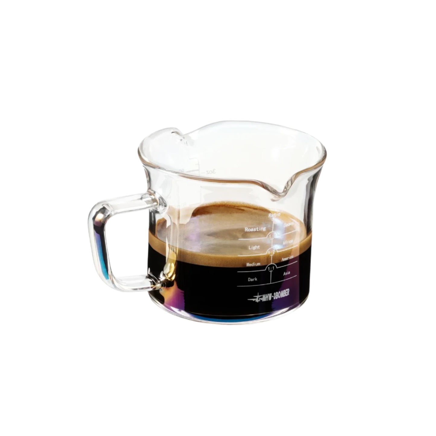 MHW-3BOMBER 120ml Glass Espresso Measuring Cup - POCILLO