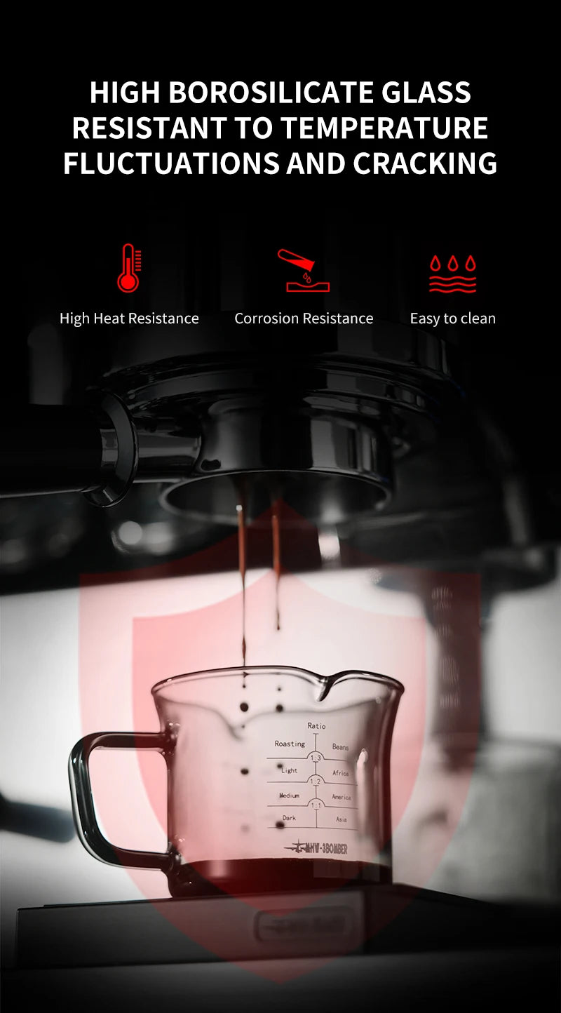 MHW-3BOMBER 120ml Glass Espresso Measuring Cup - POCILLO