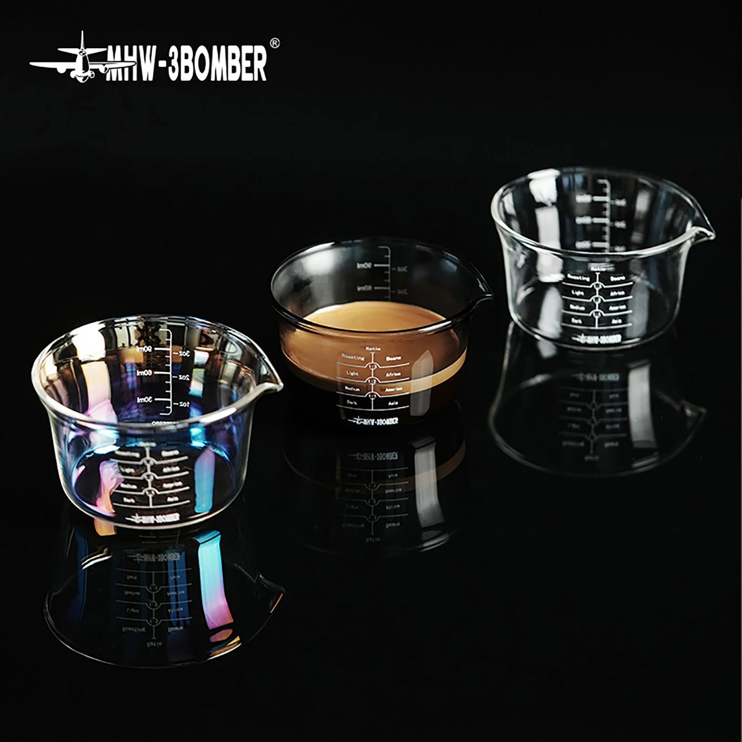 MHW-3BOMBER 120ml Glass Espresso Measuring Cup - POCILLO