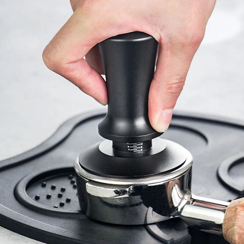 Spring-Balanced Fixed Force Coffee Tamper