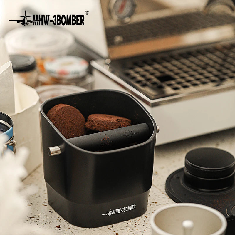 MHW-3BOMBER Square Coffee Grounds Knock Box Removable Knock Bar - POCILLO