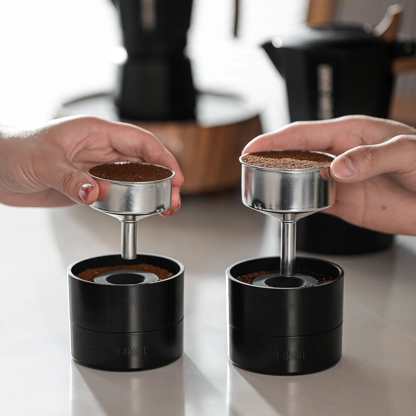 Moka Pot Coffee Distributor | no more mess - POCILLO
