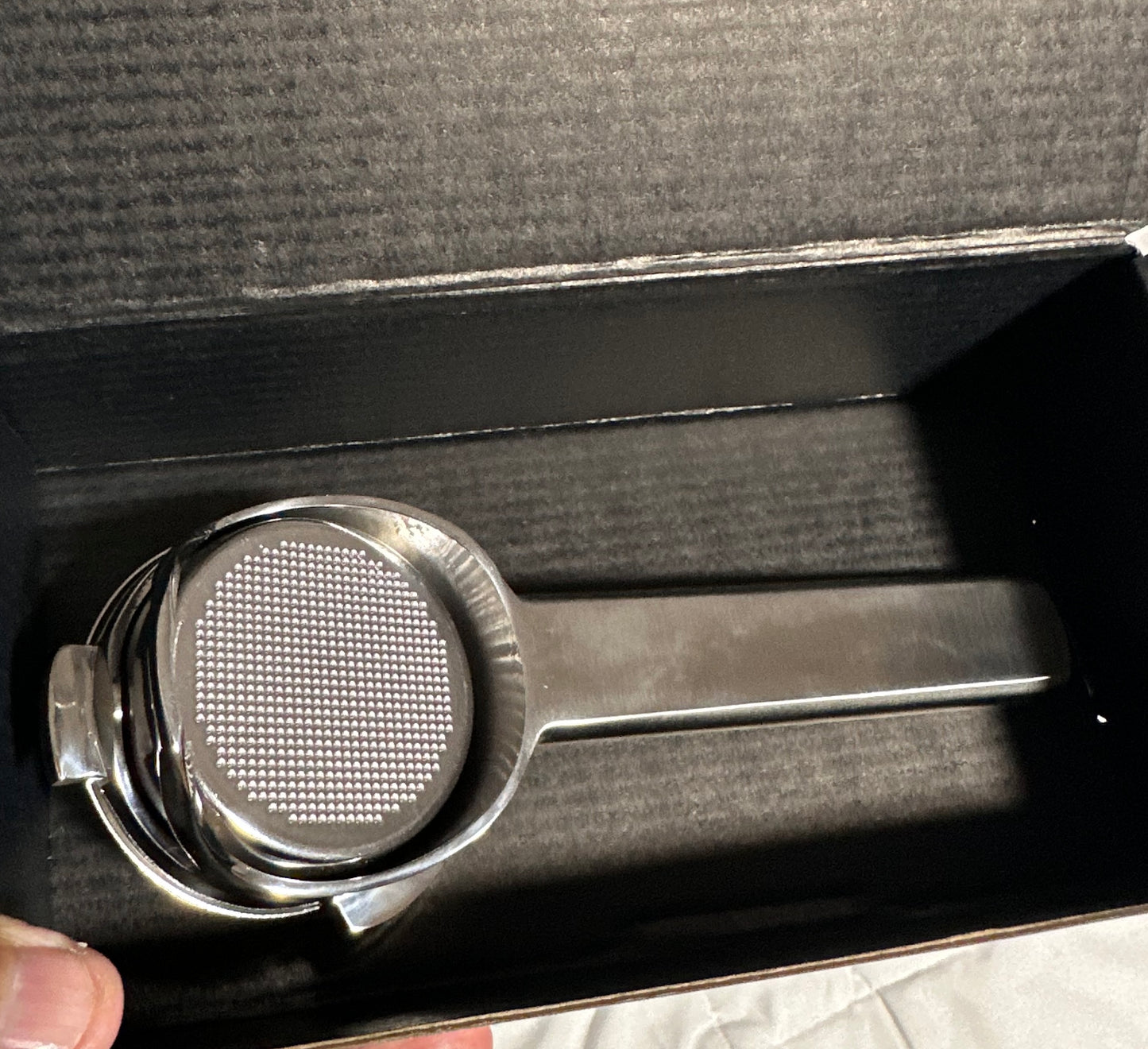 POCILLO 54mm Bottomless Unibody Portafilter with Dosing Ring and Screen Puck Set