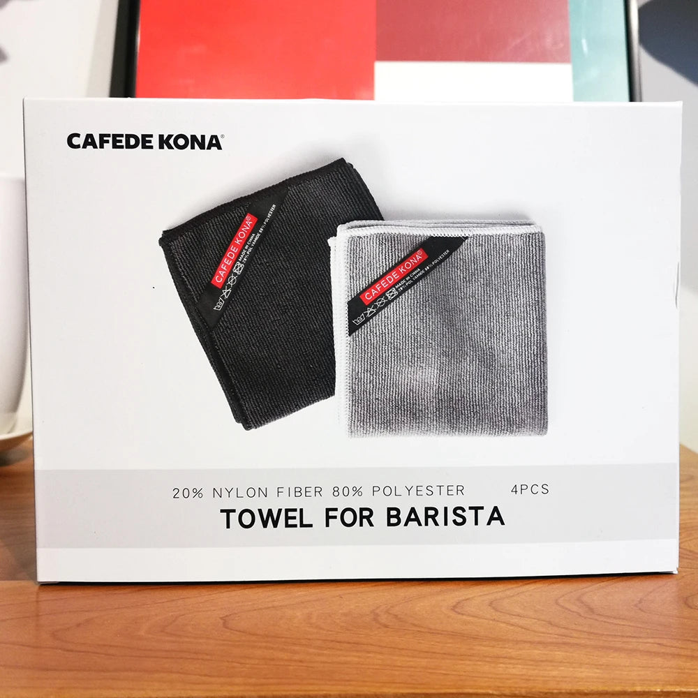 CAFEDE KONA Barista Micro cloth towel 4 pcs 30*30cm