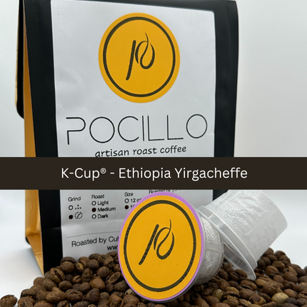 Ethiopia Yirgacheffe Premium Roasted Arabica Coffee 10 K Cups