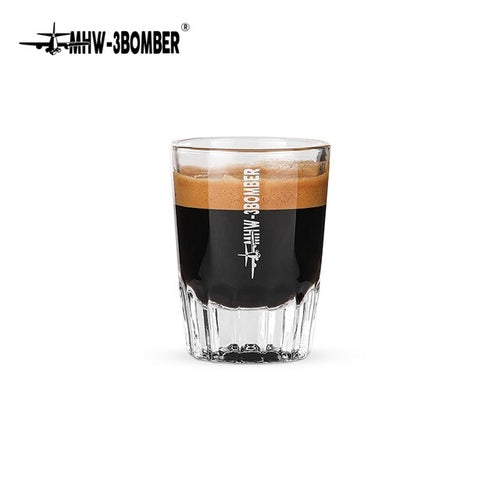 MHW-3BOMBER Espresso Shot Glass 2oz Double Spouts Espresso