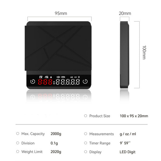 POCILLO Slate Mini Coffee Scale - POCILLO