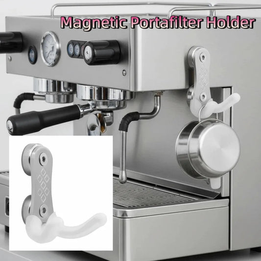 Super Strong Suction Magnetic Portafilter Holder Wall Mount Impact Resistant Coffee Machine Tools Silicone Reusable - POCILLO