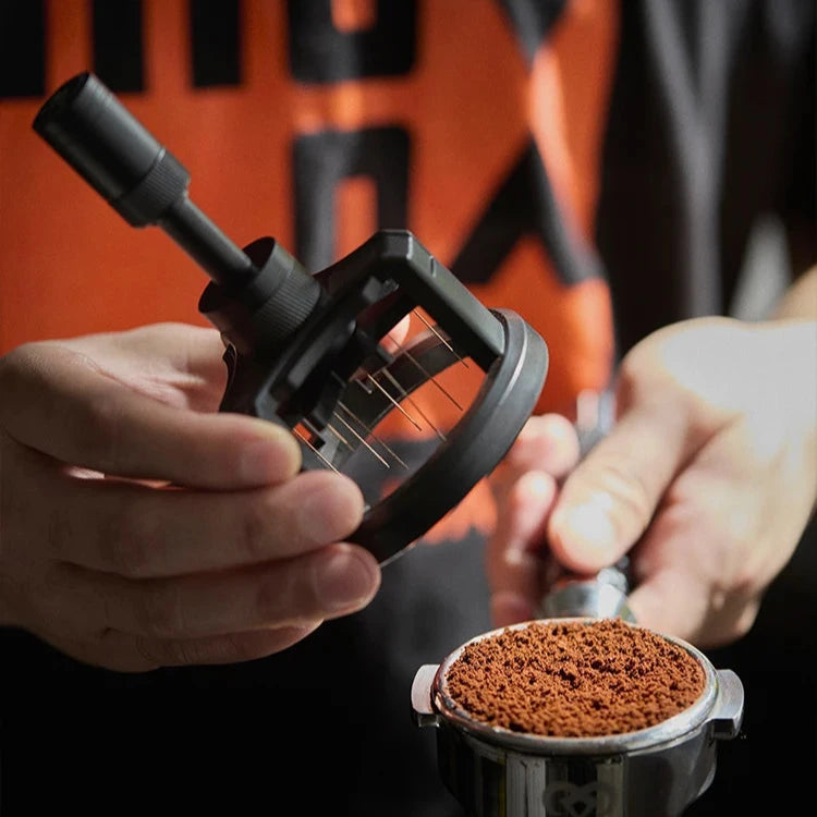 Adjustable Rotating Espresso Distribution Tool – Achieve Even Extraction