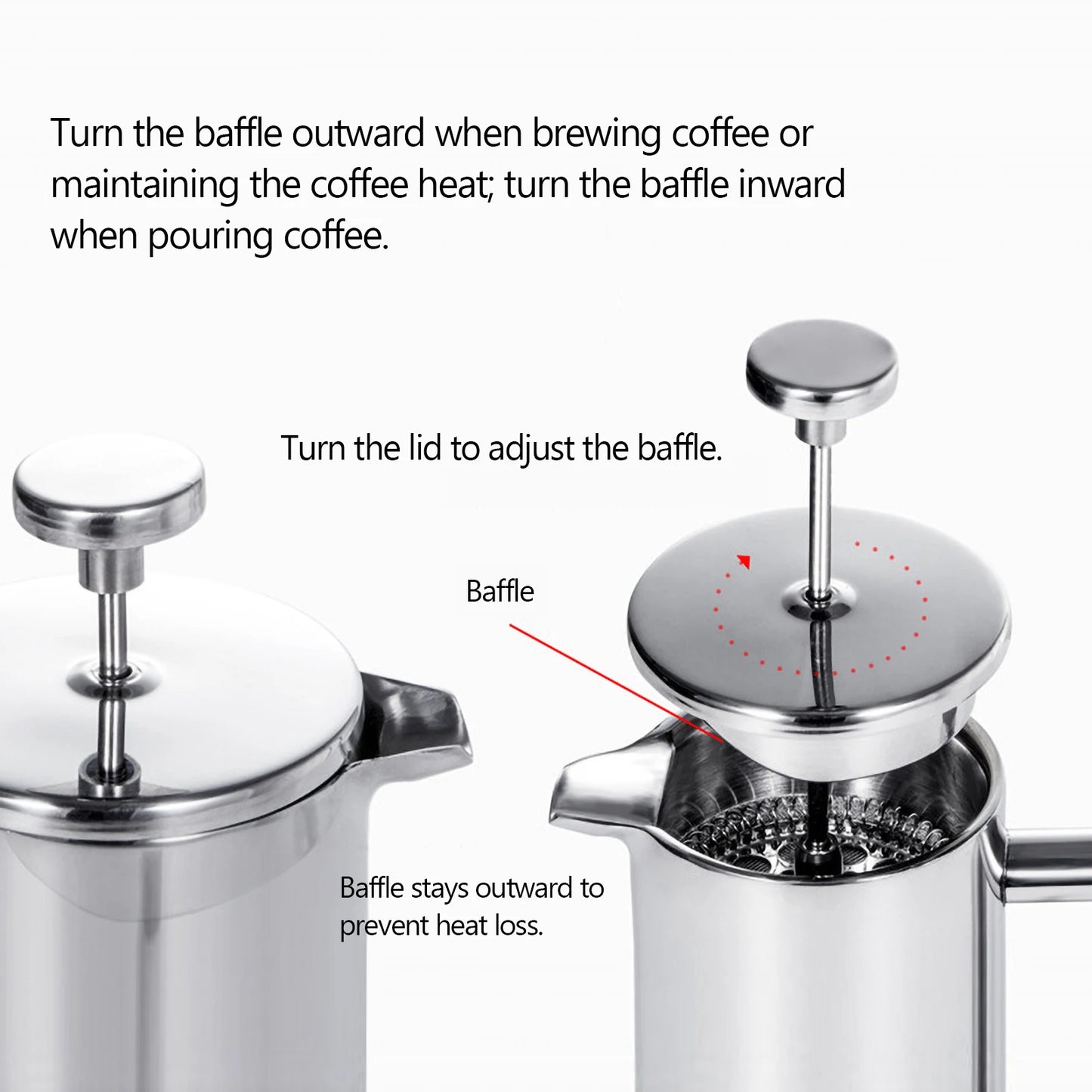 Double-Wall Stainless Steel French Press