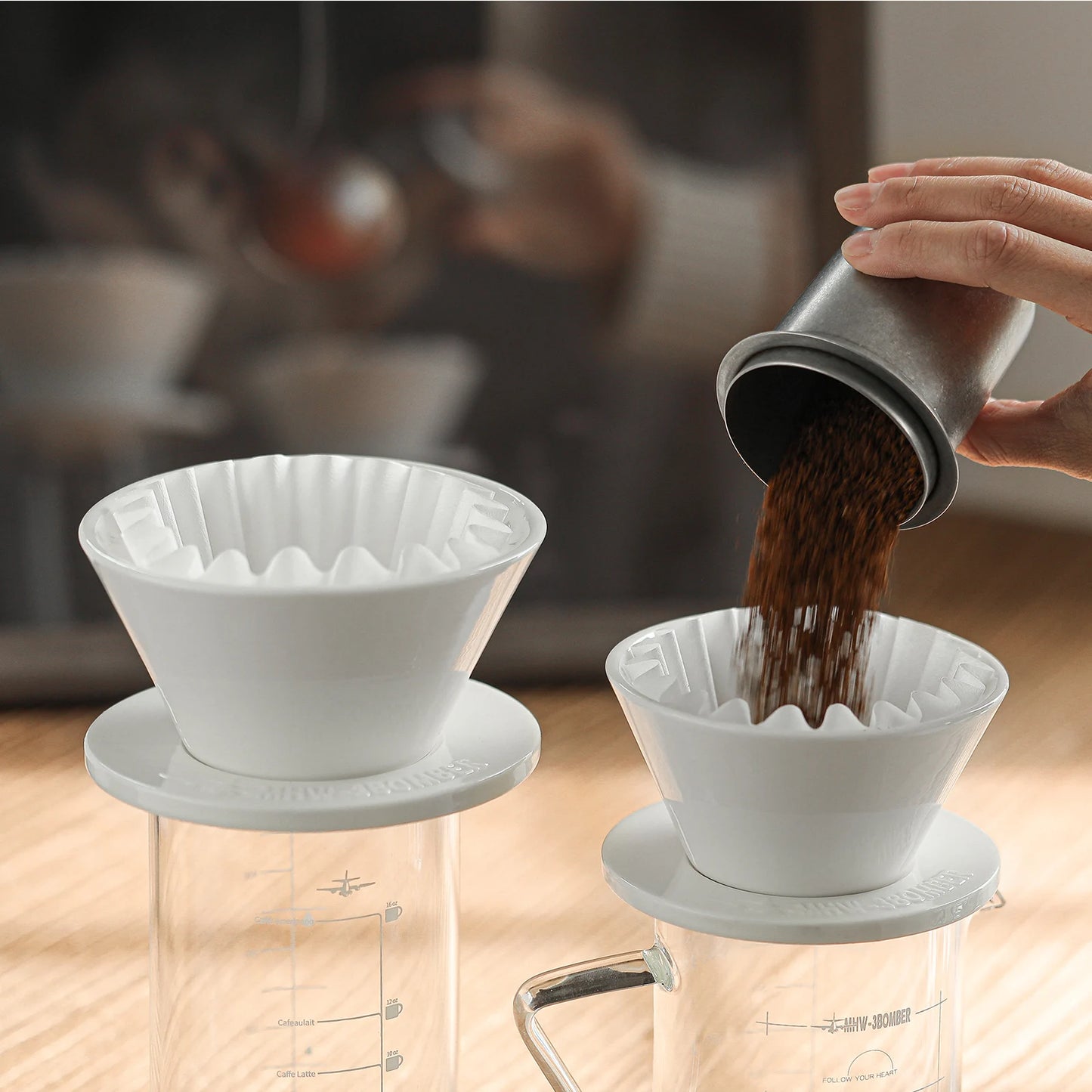 MHW-3BOMBER Pour Over Coffee Dripper Ceramic Slow Brewing