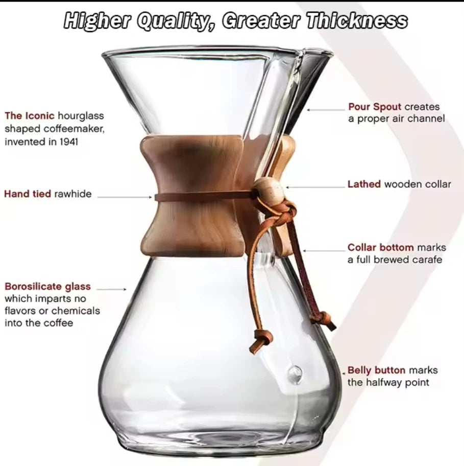 Chemex Pour-Over Glass Coffeemaker