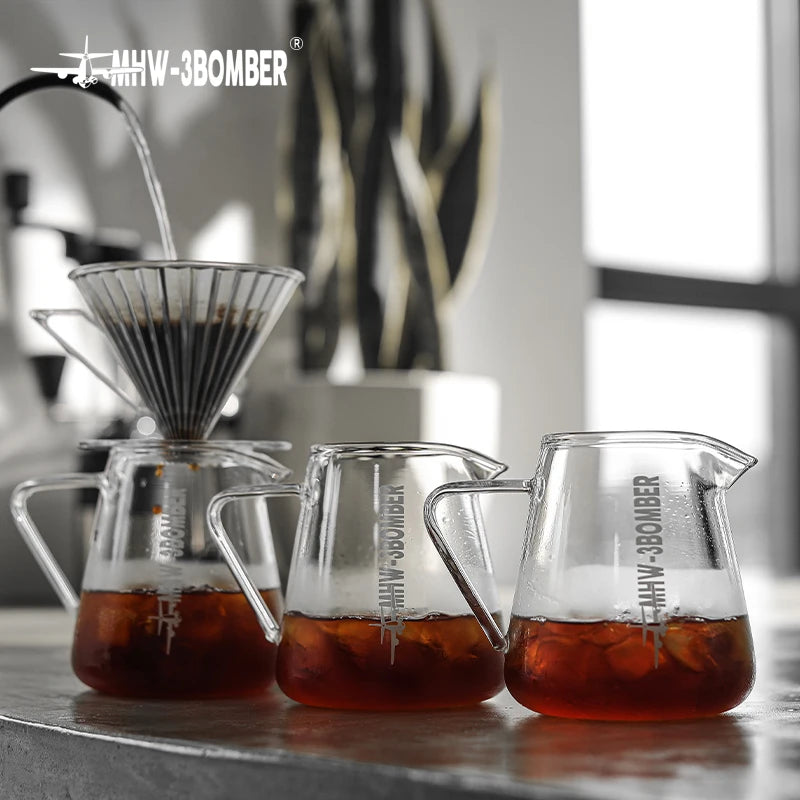 MHW-3BOMBER 500ml Coffee Server Glass Coffee Pot - POCILLO