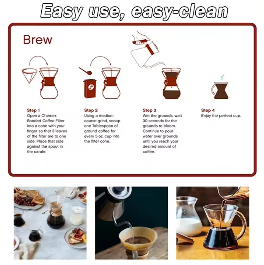 Chemex Pour-Over Glass Coffeemaker