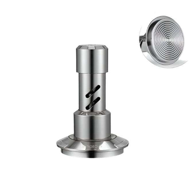 MUVNA Espresso Impact Tamper 51mm 53mm 58.35mm Stainless Steel Adjustable Depth Distribution Coffee Accessories Tool - POCILLO
