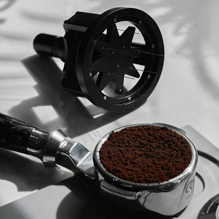 Adjustable Rotating Espresso Distribution Tool – Achieve Even Extraction