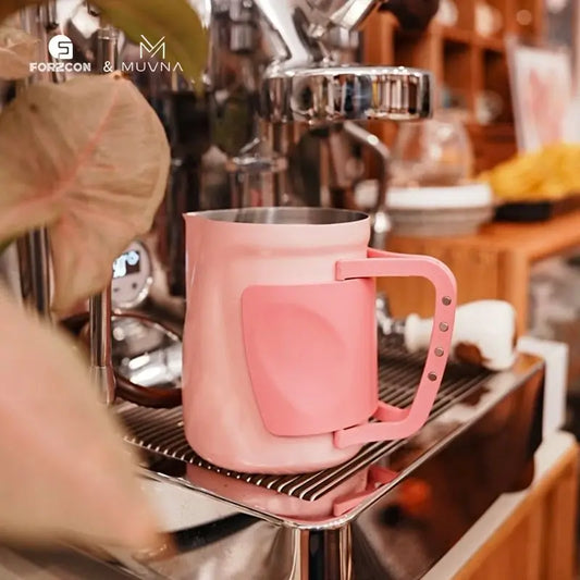 MUVNA Aofei-Pulled Flower Cylinder Co-branded 304 Stainless Steel Handleless Pulled Flower Cup 600ml - POCILLO