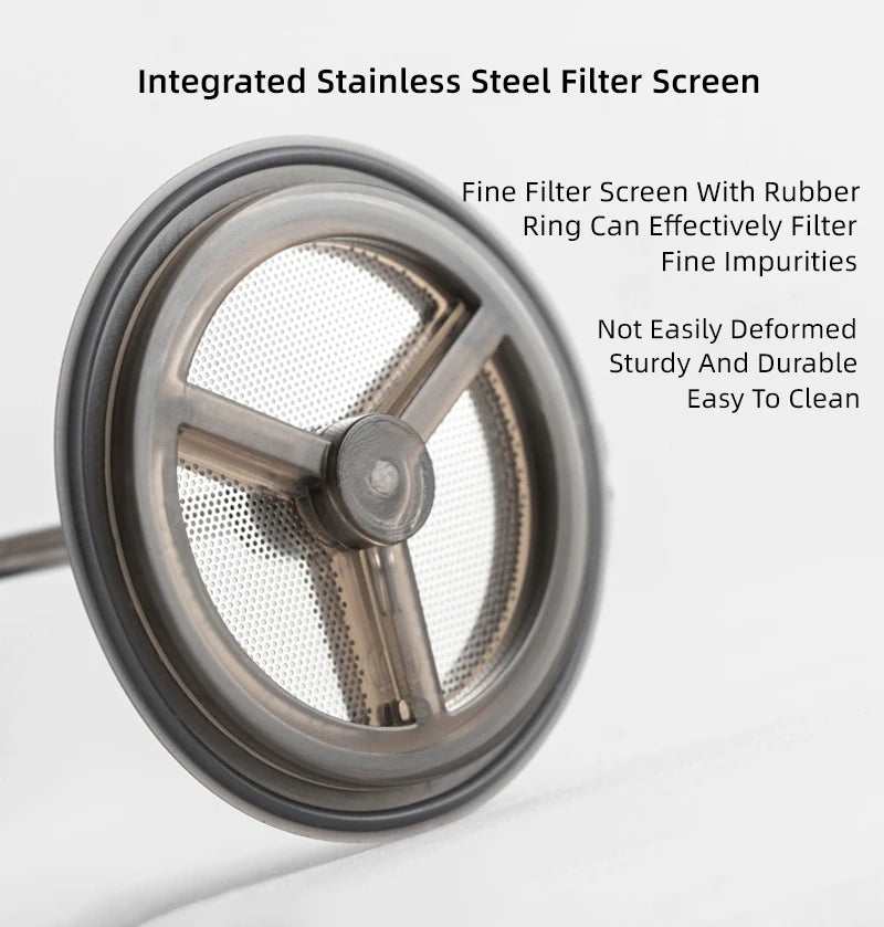 French Press Kettle 350ml 10oz. Heat-Resistant Glass Coffee/Tea Pot With Filter Screen - POCILLO