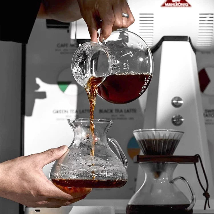 Glass Coffee Carafe with Markings – Serve in Style