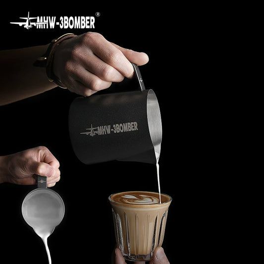 MHW-3BOMBER Milk Frothing Pitcher Cafe Latte Art 400ML to 700ML - POCILLO