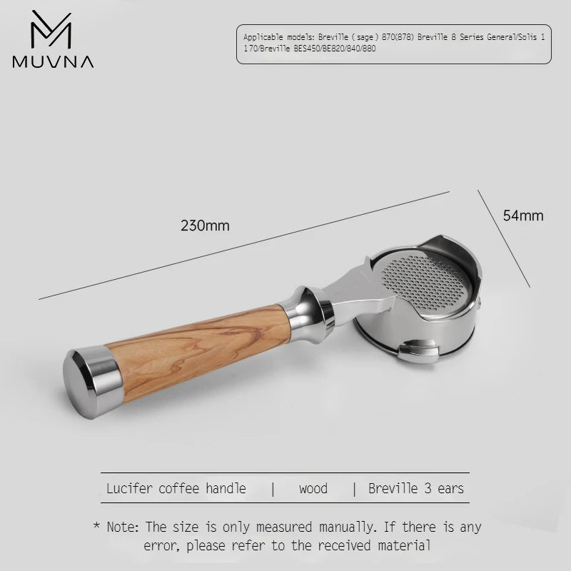 MUVNA Lucifer Series Espresso Bottomless Portafilter - POCILLO