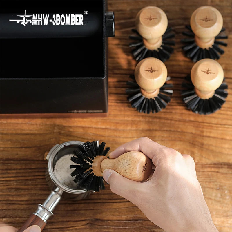 MHW-3BOMBER Coffee Filter Cleaning Brush Portafilter Basket