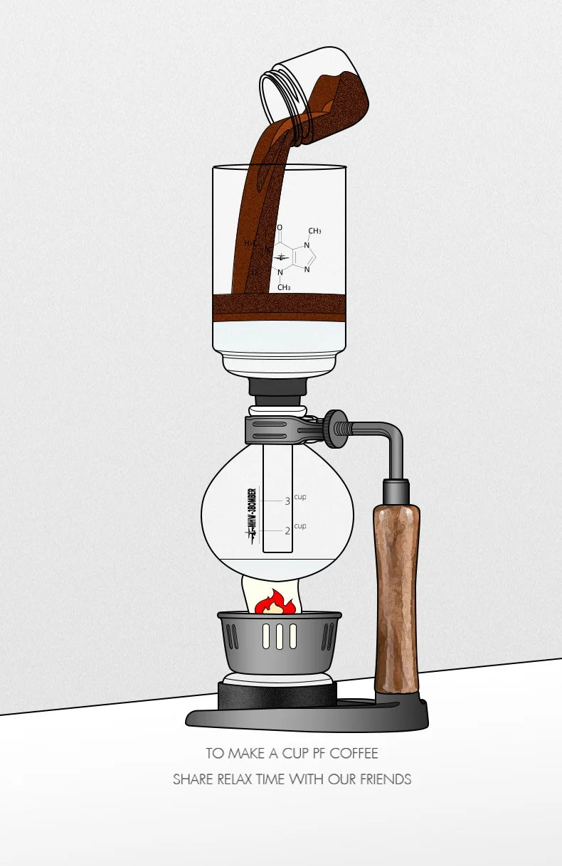 MHW-3BOMBER Coffee Siphon Pot Set