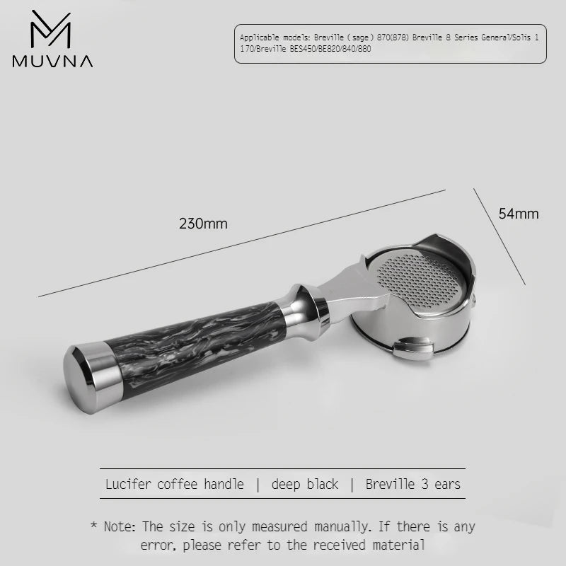 MUVNA Lucifer Series Espresso Bottomless Portafilter - POCILLO