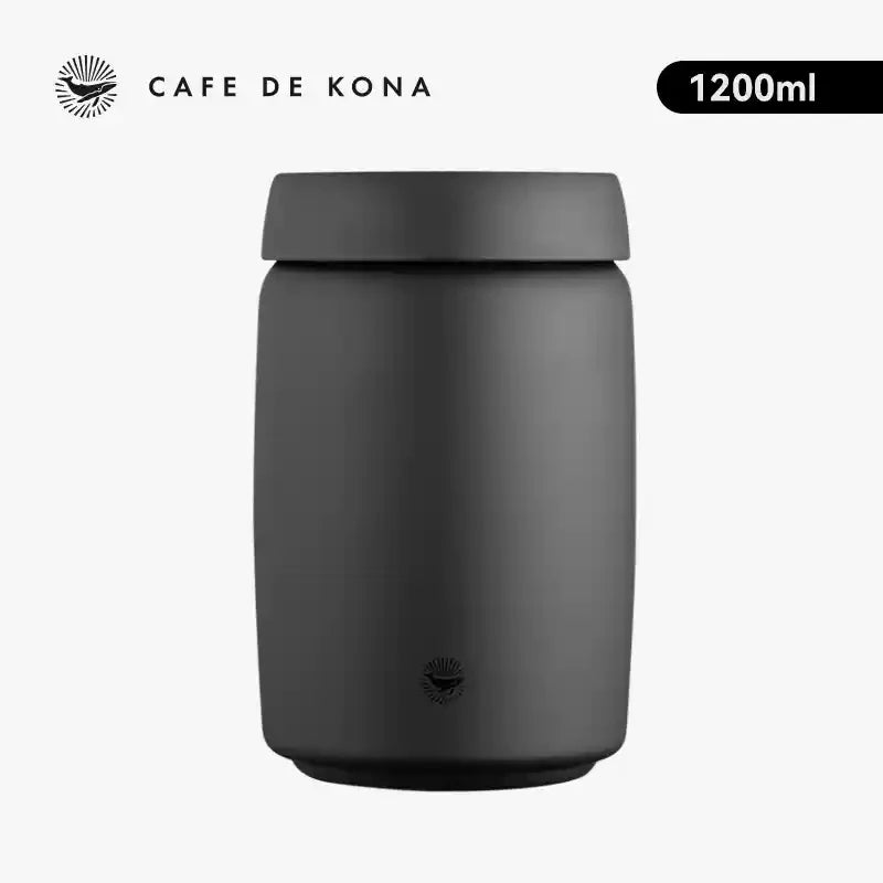 CAFEDE KONA Stainless Steel Sealed Tank Stainless Steel Vacuum Sealed Canisters For Coffee Beans,Tea, Kitchen Storage Containers - POCILLO