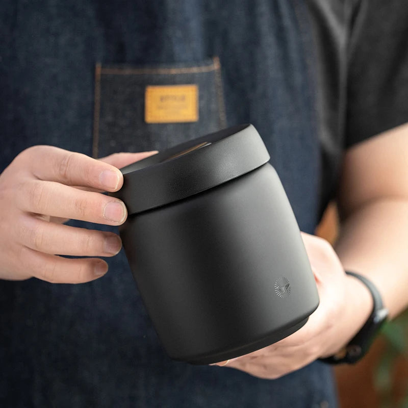 CAFEDE KONA Stainless Steel Sealed Tank Stainless Steel Vacuum Sealed Canisters For Coffee Beans,Tea, Kitchen Storage Containers - POCILLO