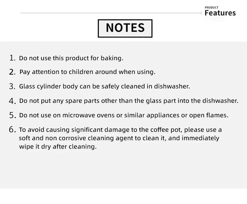 French Press Kettle 350ml 10oz. Heat-Resistant Glass Coffee/Tea Pot With Filter Screen - POCILLO