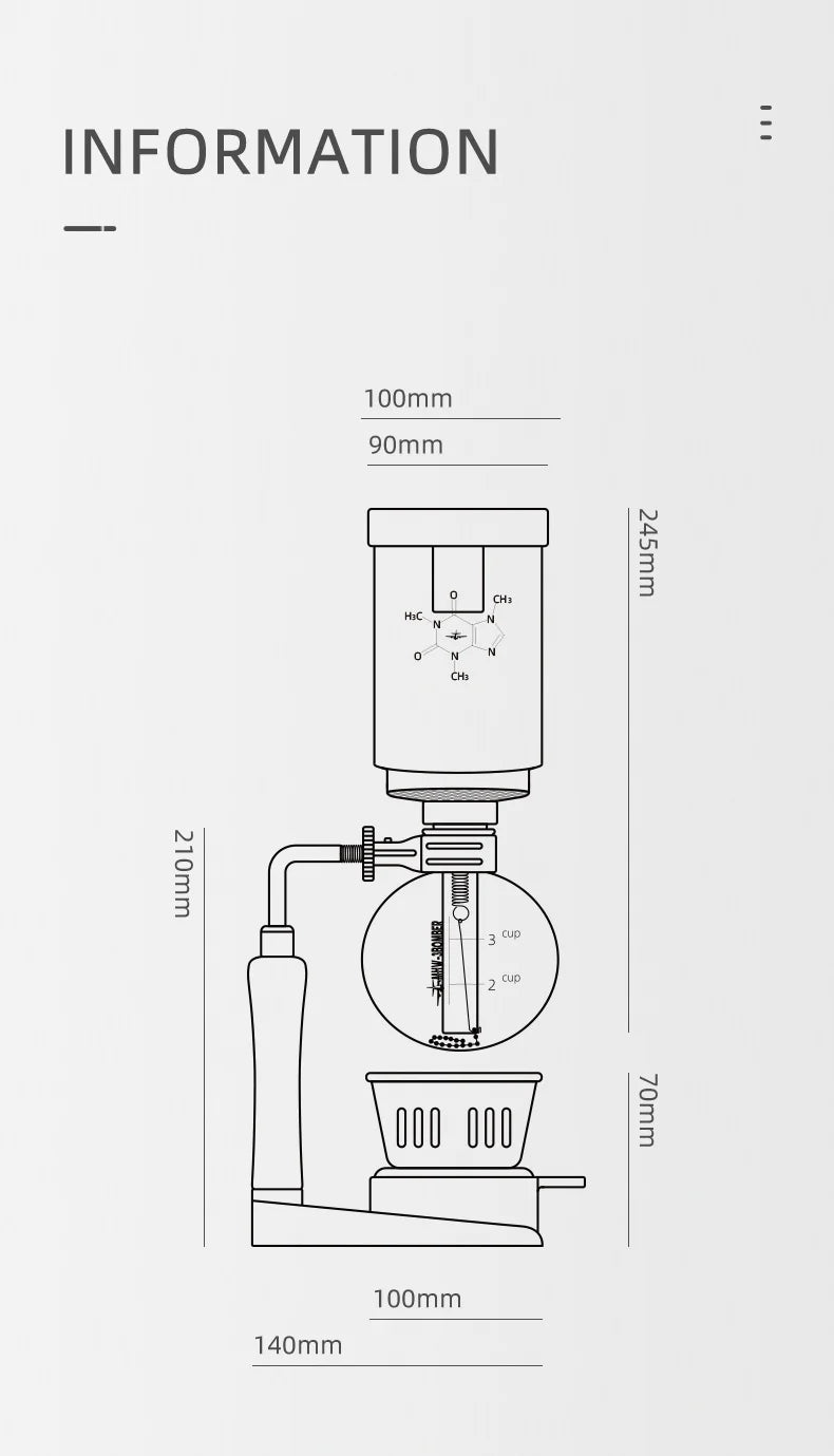 MHW-3BOMBER Coffee Siphon Pot Set