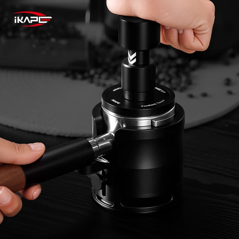 IKAPE Adjustable Portafilter Holder Tamping,51/54/58MM Espresso Tamping Station,With Non-slip Silicone Base,Coffee Accessories - POCILLO