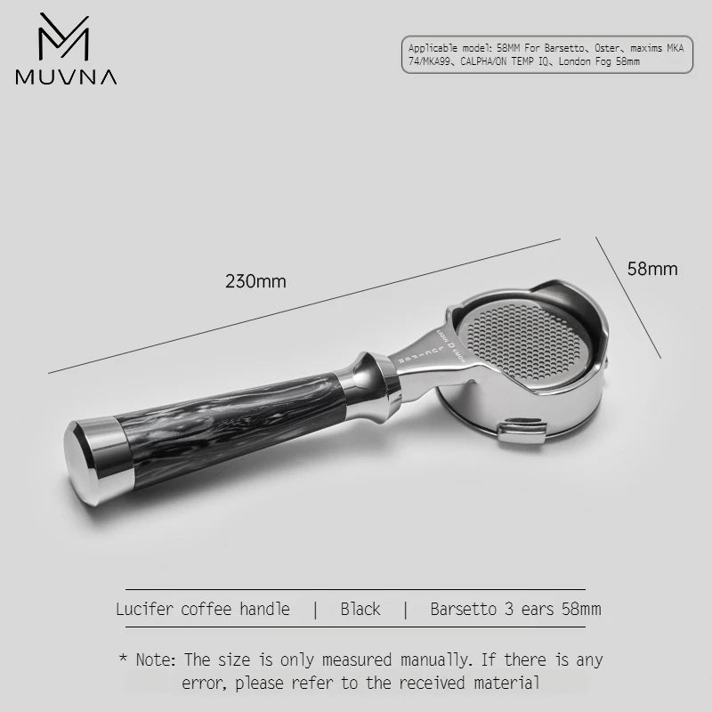 MUVNA Lucifer Series Espresso Bottomless Portafilter - POCILLO
