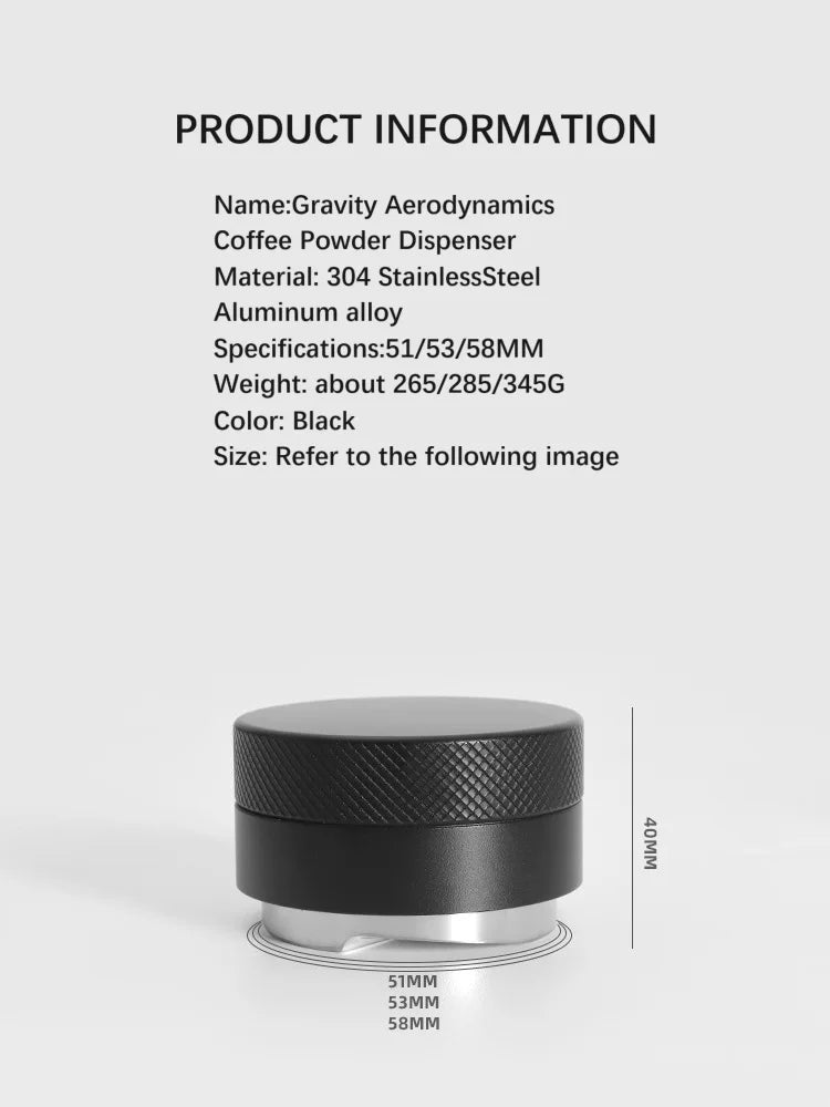 Gravity Aerodynamics Coffee Distributor