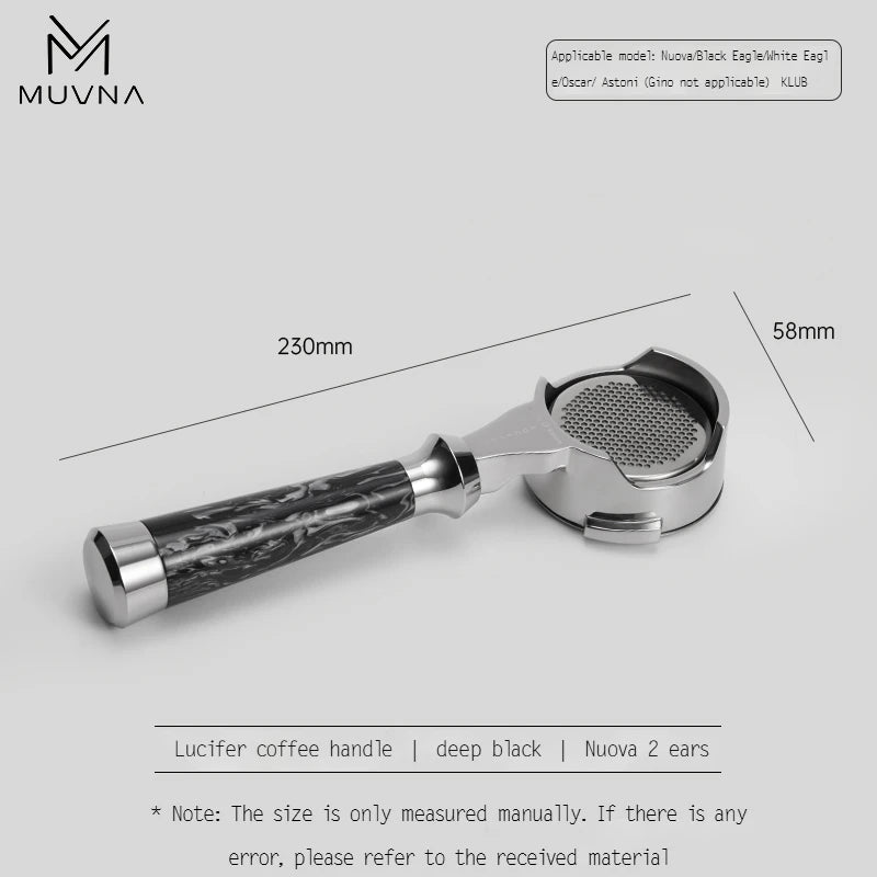 MUVNA Lucifer Series Espresso Bottomless Portafilter - POCILLO