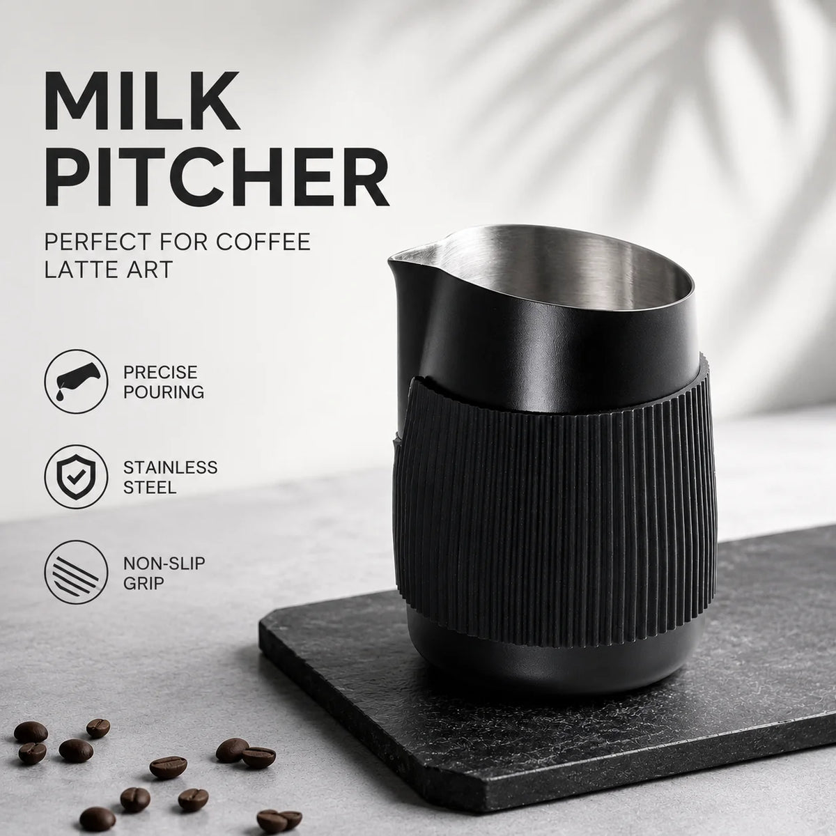 Stainless Steel Milk Frothing Pitcher 350ml (12oz)