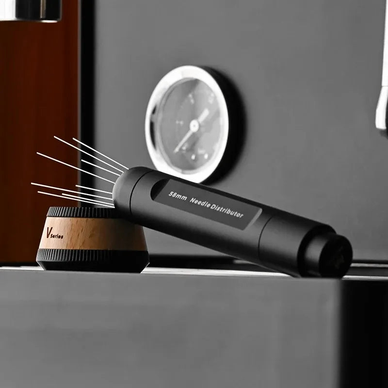 MUVNA Coffee Distributor WDT Espresso Tool Retractable Coffee Needle,with 8 Needles for Espresso Stirrer Barista Accessories - POCILLO