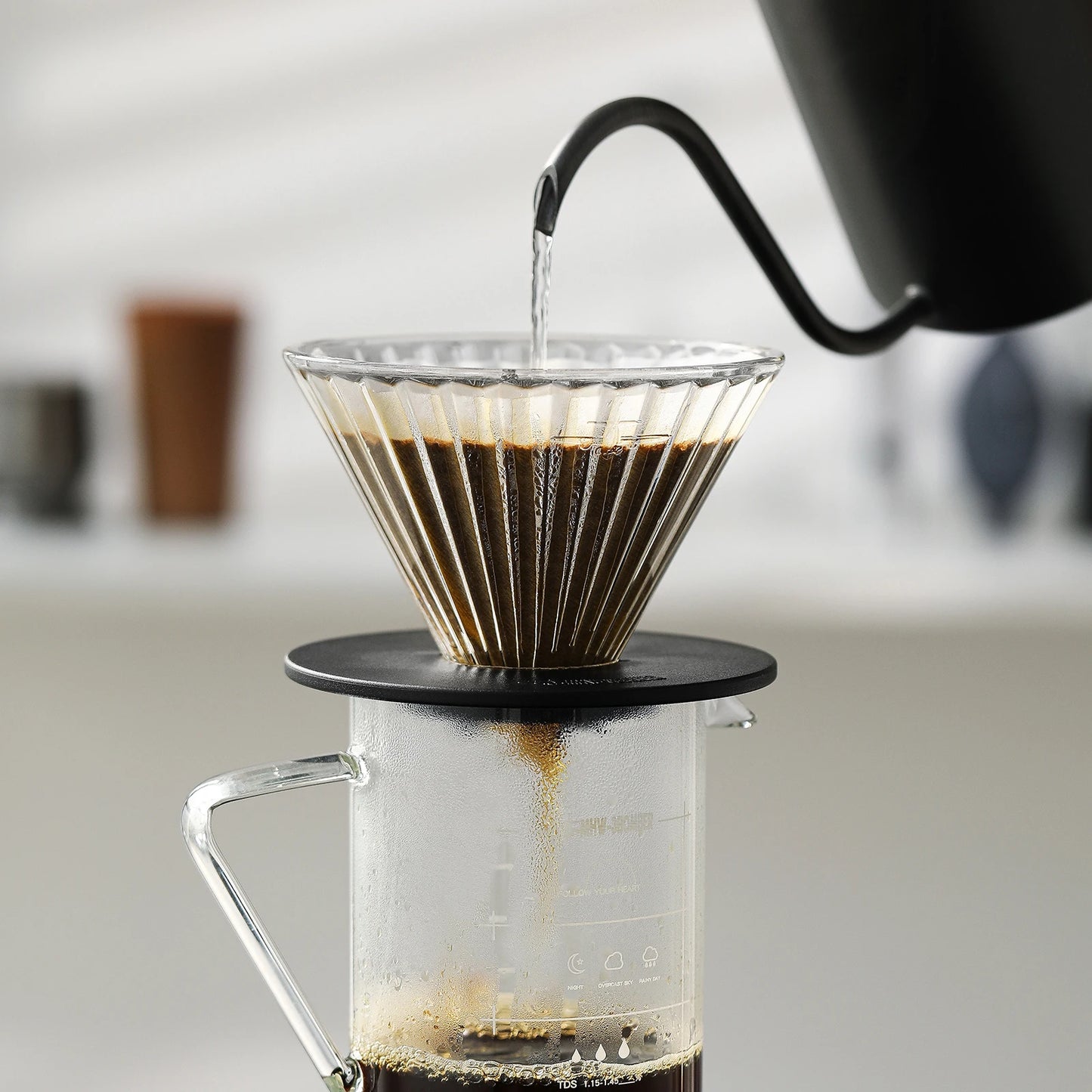 MHW-3BOMBER Glass Coffee Filter Pour Over