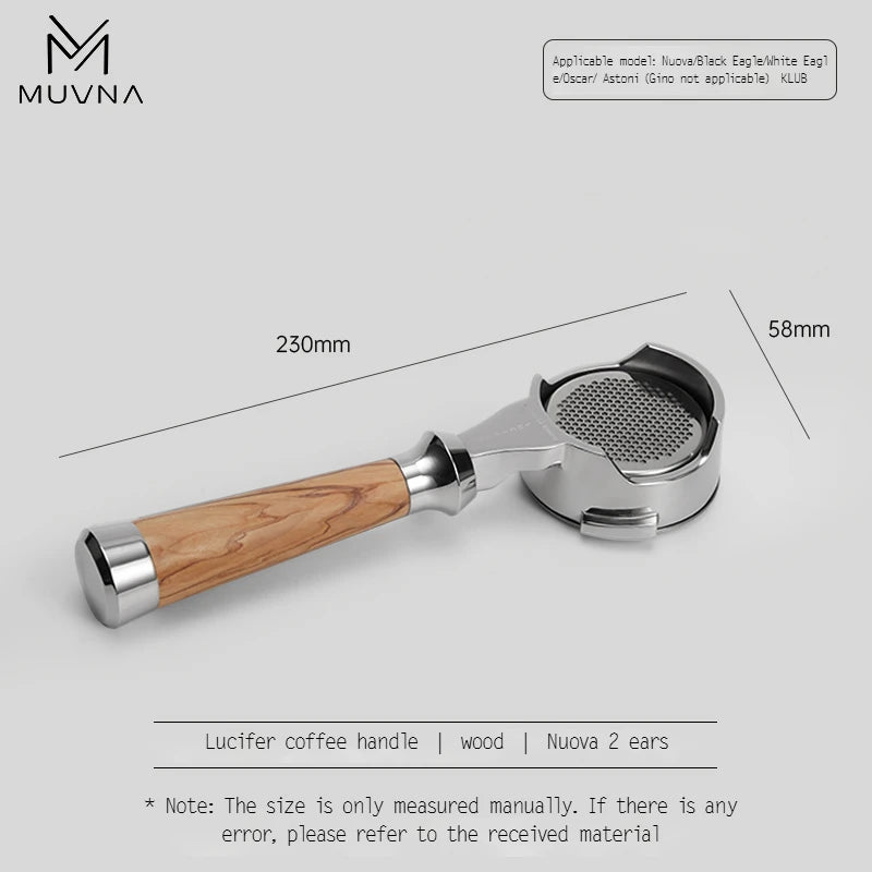MUVNA Lucifer Series Espresso Bottomless Portafilter - POCILLO