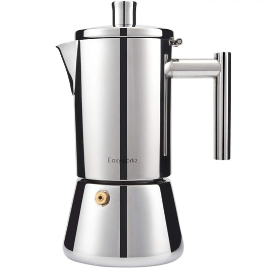 Stovetop Espresso Maker Stainless Steel Italian